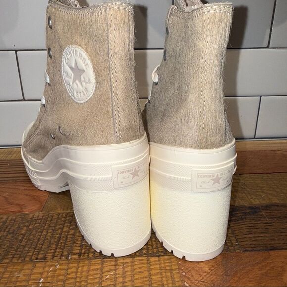 New Men's Converse Chuck 70 De Luxe Heel Platform Sneakers Real Fur A12813C - Picture 3 of 8